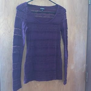 Lace long sleeve top